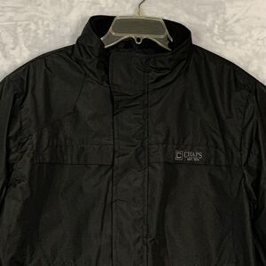 Chaps Coat Mens Large Navy Blue Fleeced Lined All Weather Jacket Full Zip NWT